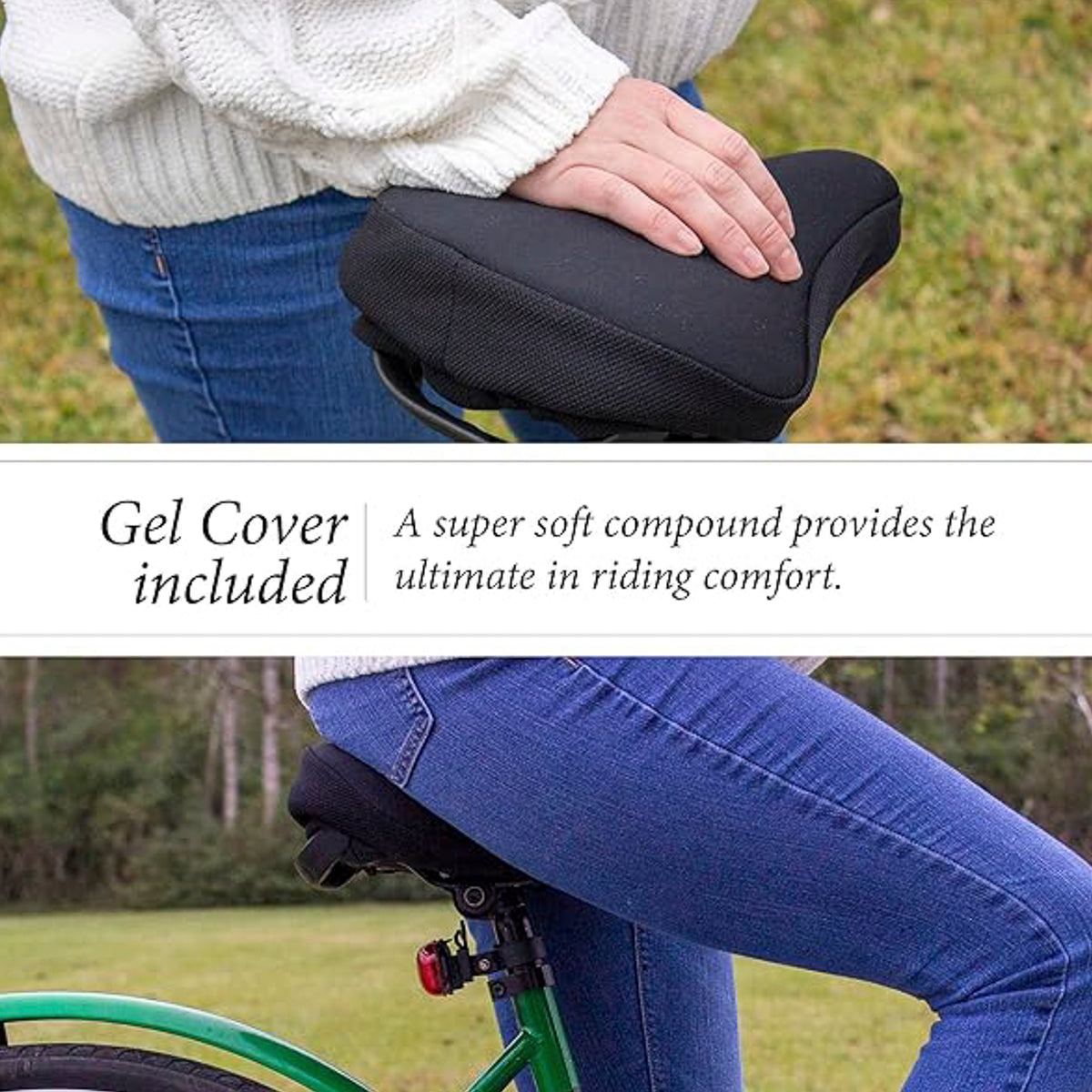 Soft Exercise Bike Seat Kit w/ Gel Cushion Cover & Tool – Eastern Bikes