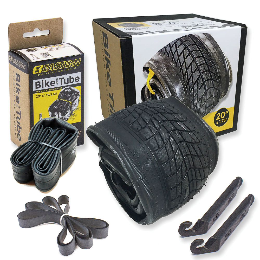 E304 20" Tire & Tube Kit Black 1 pack Eastern Bikes