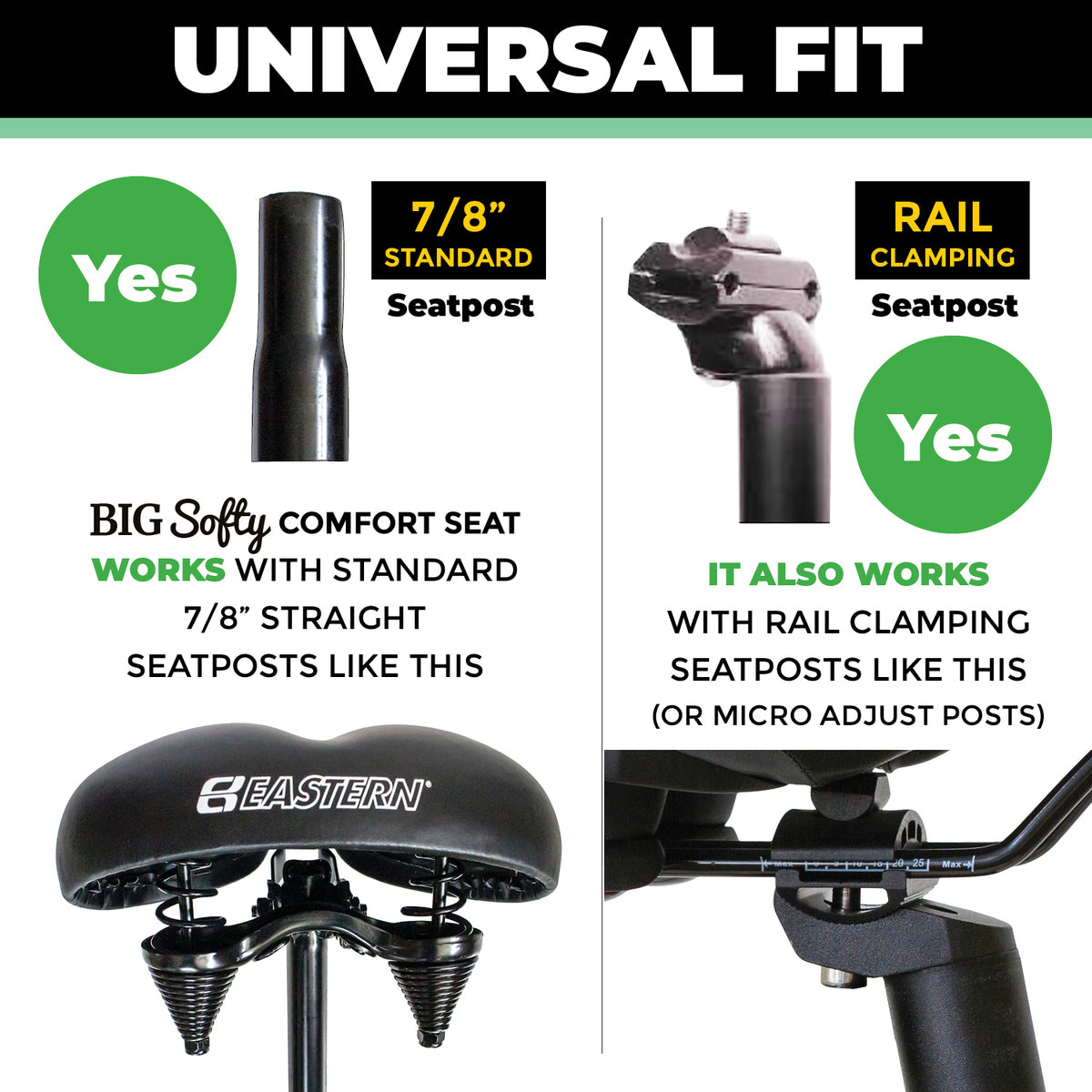 Soft Exercise Bike Seat Kit w/ Gel Cushion Cover & Tool – Eastern Bikes