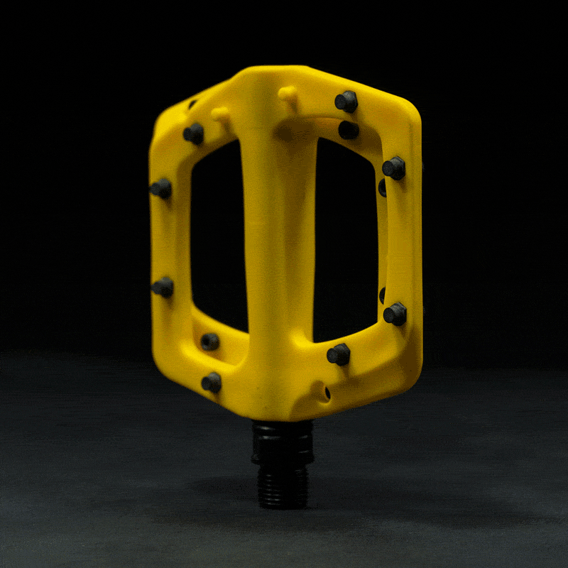 flat pedals yellow Linx Pedals for BMX & MTB with metal pins & sealed bearing axles – Eastern Bikes