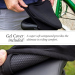 Soft Exercise Bike Seat Kit w/ Gel Cushion Cover & Tool