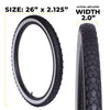 E701 26" Tire & Tube Repair Kit - Black/White