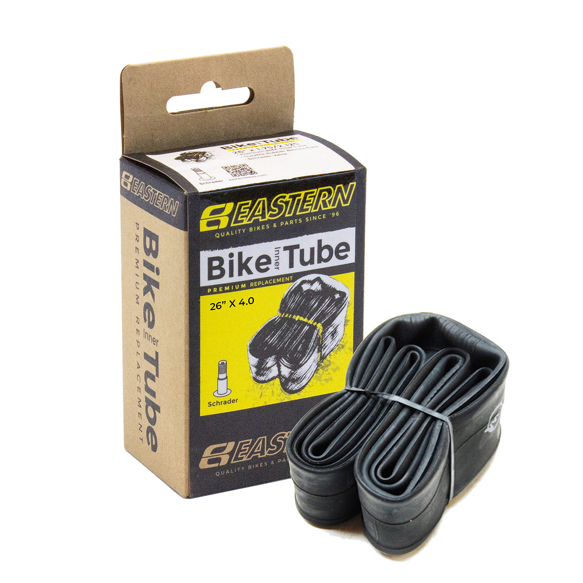 Inner Tube, 26 X 4.0, A/V (Schrader) - Black – Eastern Bikes