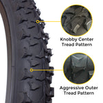 e303 26 inch tire rugged tread