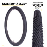 E624 29 inch bike tires black