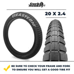 Curb Monkey 20" x 2.4" Tire and Tube Repair Kit Black/Silver - 1 pack