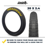 Curb Monkey 20" x 2.4" Tire and Tube Repair Kit Black/Yellow - 2 pack