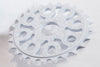 eastern bikes medusa 25 tooth bmx sprocket white anodized