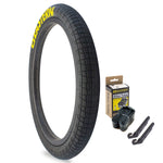 Throttle 20" x 2.4" Tire and Tube Repair Kit Black/Yellow - 1 pack