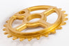 Ezra equis professional bmx sprocket 7075 alloy 25t gold