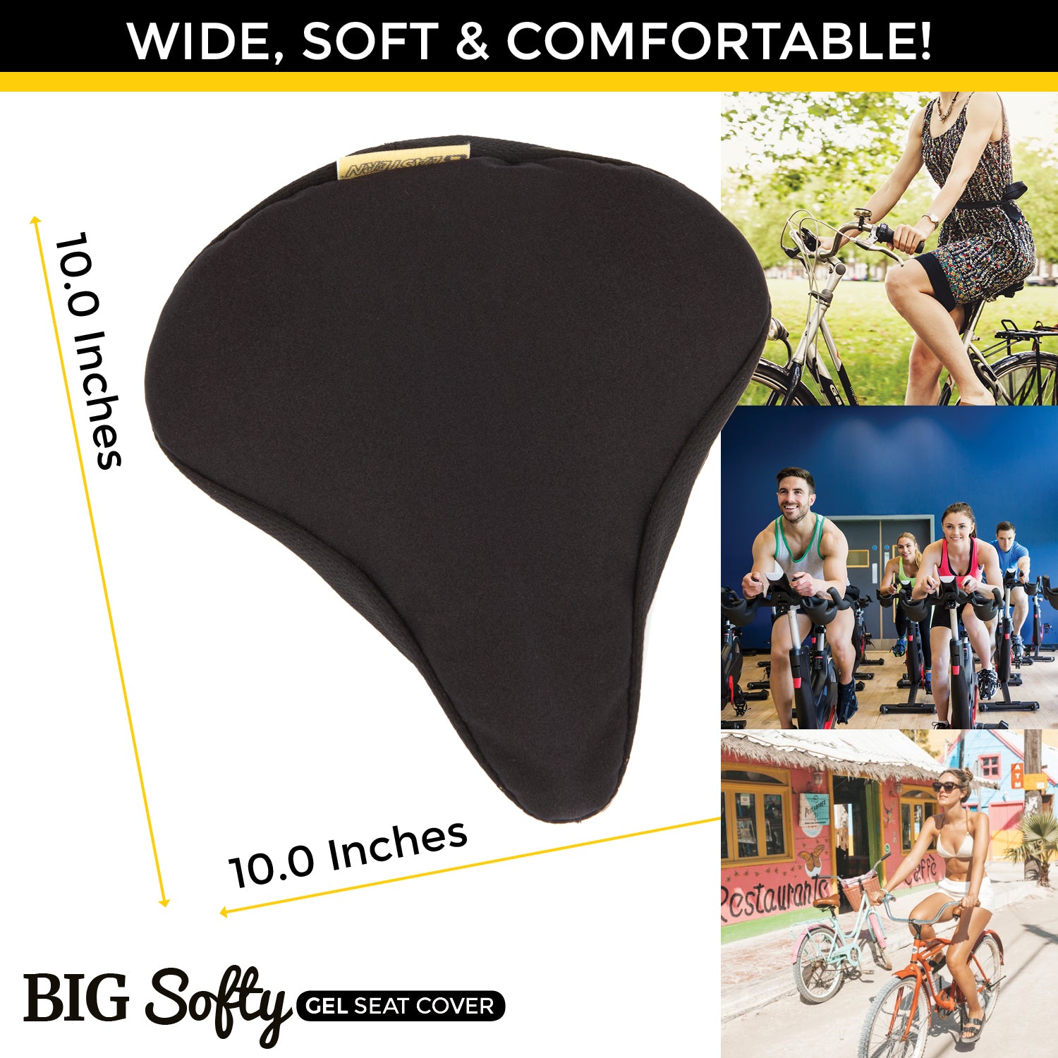 giant gel bicycle seat cover Big Softy Gel Bike Seat Cover (size large)