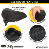 eastern bikes beach cruiser gel seat cover for added comfort