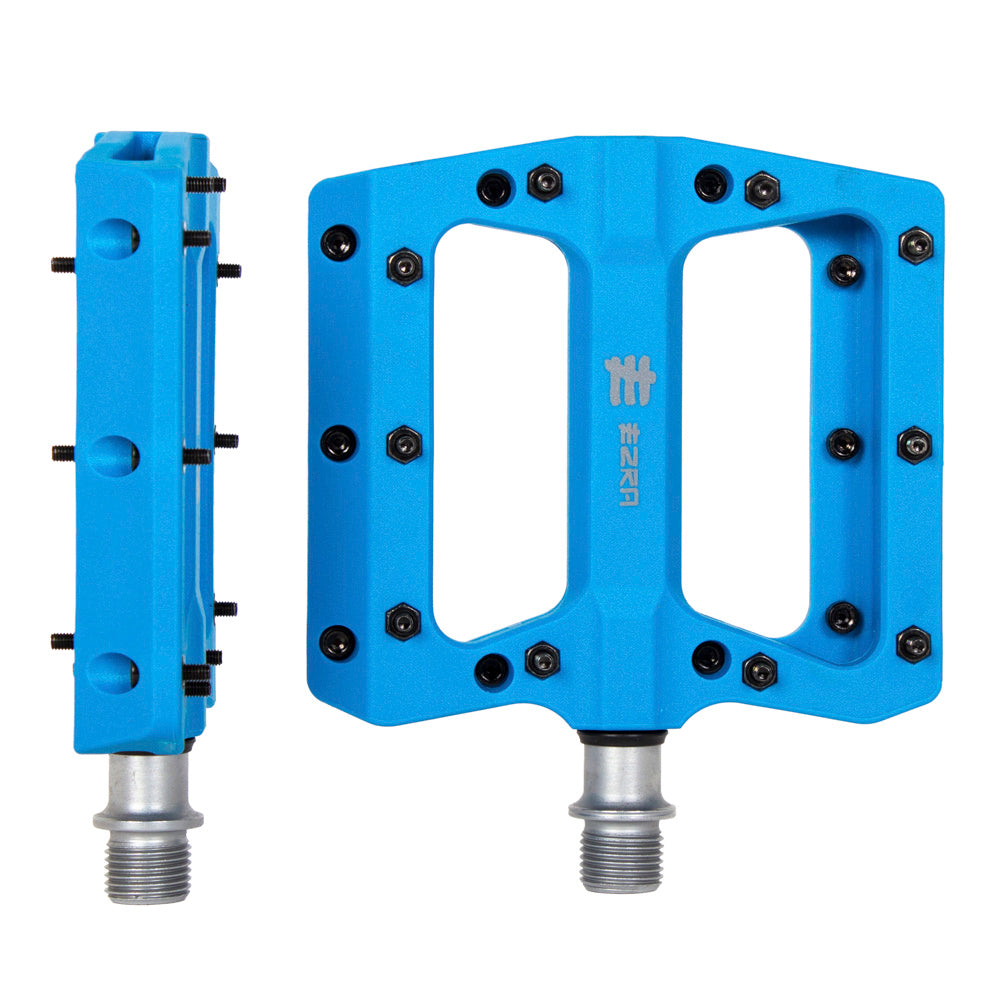 flat pedals blue Ezra Flats Plus lightweight BMX pedals – Eastern Bikes