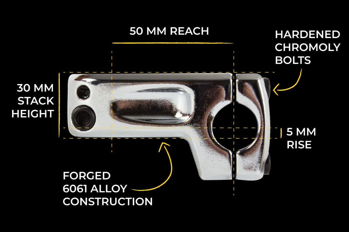 Throttle Frontload Stem Beginner BMX stem made from 6061 alloy Eastern Bikes