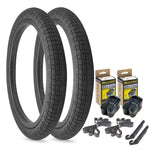 Throttle 20" x 2.2" Tire and Tube Repair Kit Black - 2 pack