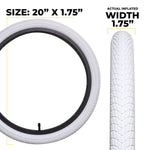 E304 20" Tire & Tube Kit White - 1 pack