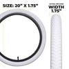 E304 20" Tire & Tube Kit White - 2 pack