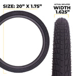 E304 20" Tire & Tube Kit Black - 2 pack