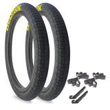 Throttle 20" x 2.3" Tire Repair Kit Black/Yellow - 2 pack