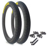 Throttle 20" x 2.4" Tire Repair Kit Black/Yellow - 2 pack