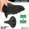 eastern bikes beach cruiser universal big softy comfort seat and gel seat cover for added comfort