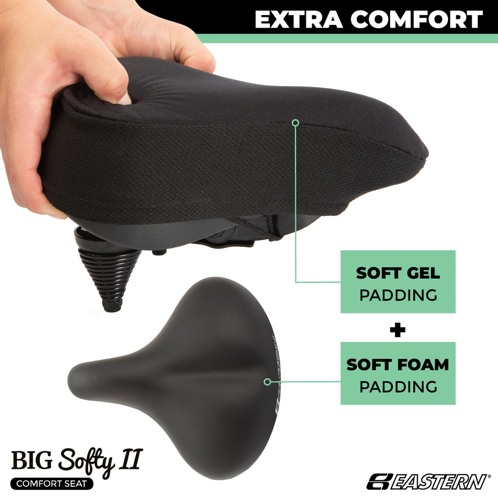 Deluxe Big Softy V2 Universal Exercise Seat Kit with Gel Cover, Rain C –  Eastern Bikes