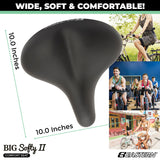 Deluxe Big Softy V2 Universal Exercise Seat Kit with Gel Cover, Rain Cover and Tool