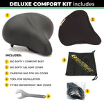 eastern bikes beach cruiser universal big softy comfort seat and gel seat cover for added comfort